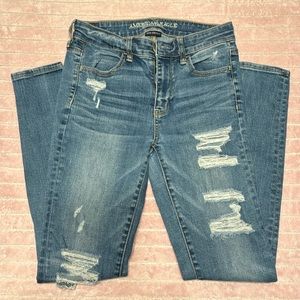 American Eagle size 4, super stretch x skinny jeans